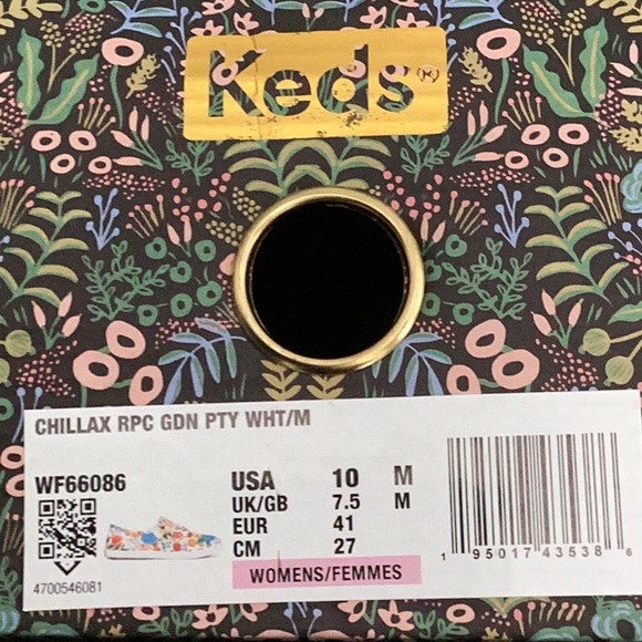 Keds x Rifle Paper Co. Chillax Citrus Garden Party Sneakers Size 10 - Picture 13 of 13